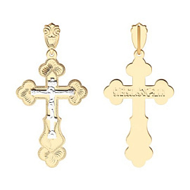 Крест христианский 121006 золото