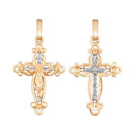 Крест христианский Кр285-01 золото Полновесный