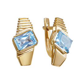 Серьги С122-5827Т золото