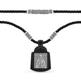 Шнур текстильный SОБ-527-4 серебро Святой преподобный Сергий Радонежский