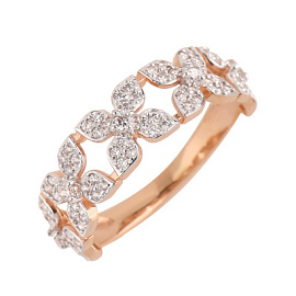 Кольцо 21559 золото Цветок