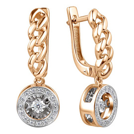 Серьги подвесные 02-11-5912-31-00-1 золото Круг