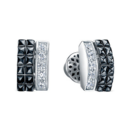 Серьги пусеты дс0501967р серебро Бушерон