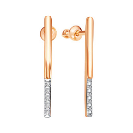 Серьги пусеты 04-62-0045-00 золото