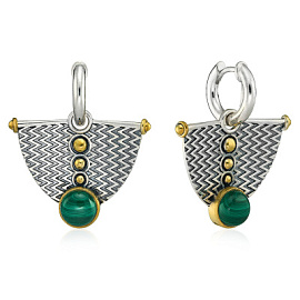 Серьги подвесные ER021564MLC-CRD-M серебро