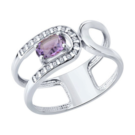 Кольцо 92014836 серебро