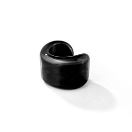 Серьги кафф 00-00000043 чер без пробы