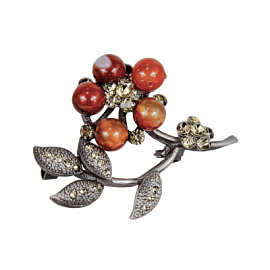 Брошь 3-3978-B ювелирный сплав Цветок