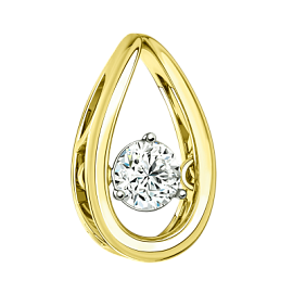 Подвеска бегунок 18-318390 золото Капля