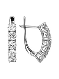 Серьги дорожка С5Х0024В серебро Дорожка