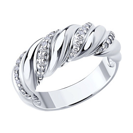 Кольцо 94-110-02228-1 серебро