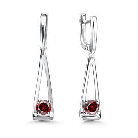 Серьги подвесные 02-5151.00ГР-00 серебро