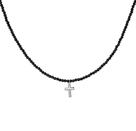 Бусы чокер К-Шпч-90-1К-42 ювелирный сплав Крест