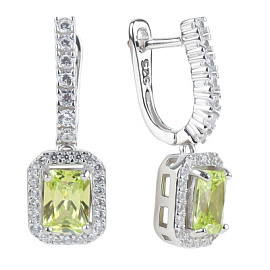 Серьги подвесные X-A1210-E-gr серебро