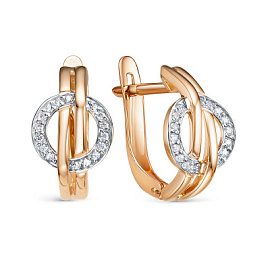 Серьги 1206675 золото Круг