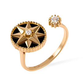 Кольцо 1002253-1 золото Диор