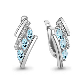 Серьги 4968702А.5 серебро