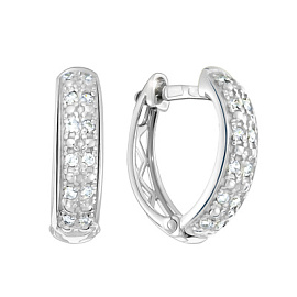 Серьги дорожка с1050р серебро Колечки