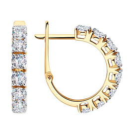 Серьги дорожка 029866 золото