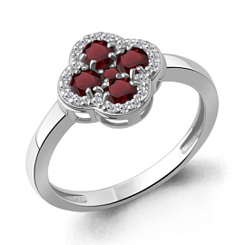 Кольцо 65032803А.5 серебро Клевер