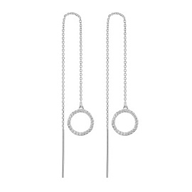 Серьги продевки СБА2001К серебро Круг