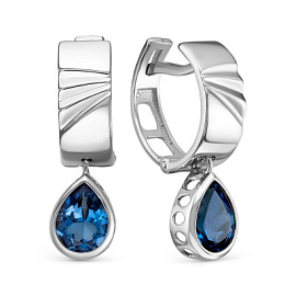 Серьги подвесные 2-1127 тл серебро