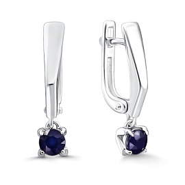 Серьги подвесные 02-5184.000С-00 серебро