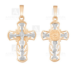 Крест христианский Кр075 золото Полновесный