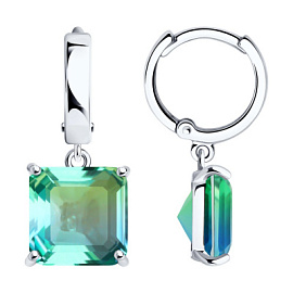 Серьги подвесные 92022846 серебро