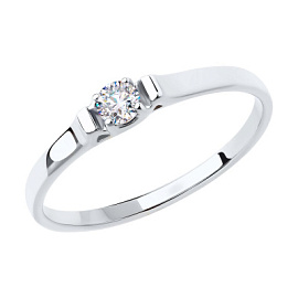 Кольцо один камень 52-110-00862-1 золото