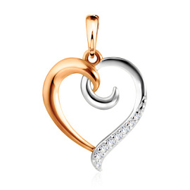 Подвеска 035084 золото Сердце