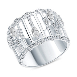 Кольцо 107407-301-0019 серебро