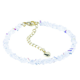 Браслет из бусин Б-Юкб-80-2-17зл ювелирный сплав