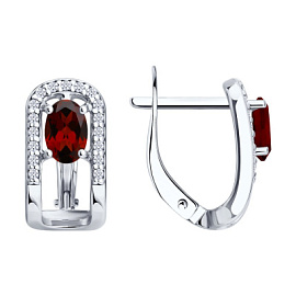 Серьги 92023277 серебро