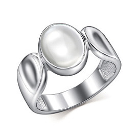 Кольцо один камень 01-4824.00ГХ-00 серебро