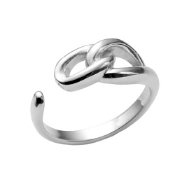 Кольцо фаланговое SRCC-0008AN.RH серебро Звенья