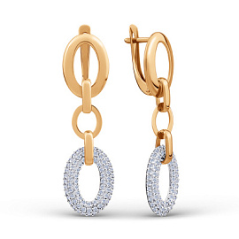 Серьги подвесные 503682-1102 золото