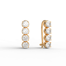 Серьги дорожка ДС-565 золото