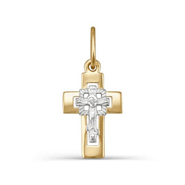 Крест христианский 080152 золото Полновесный