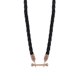 Шнур кожаный 5-045 серебро