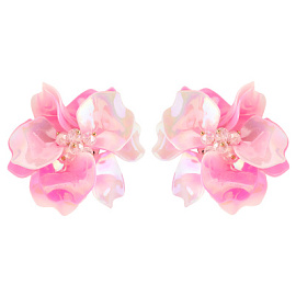 Серьги 34-0597-Y ювелирный сплав Цветок