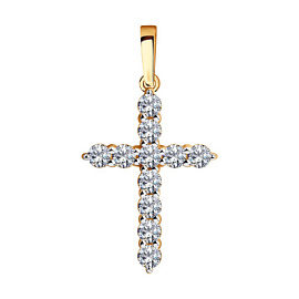 Крест декоративный 035844 золото