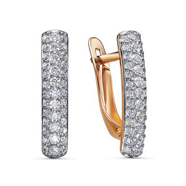 Серьги дорожка 1201264 золото Дорожка