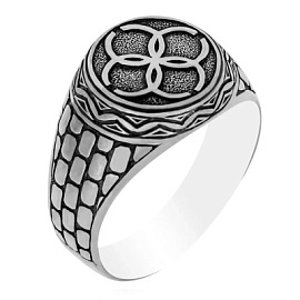 Печатка КМ-223 серебро свадебник