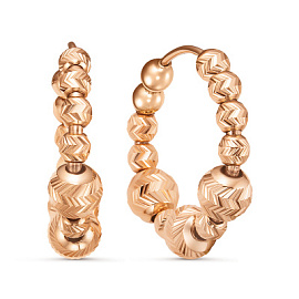 Серьги конго 2208307 золото