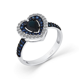 Кольцо 1-208374-01-02 золото Сердце