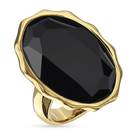 Кольцо один камень SW000095G-280R ювелирный сплав