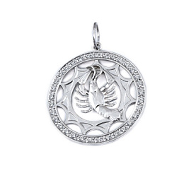 Подвеска знак зодиака 312433н серебро Рак