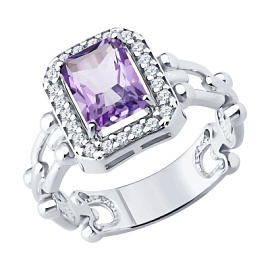 Кольцо 92014749 серебро