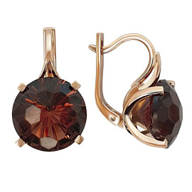 Серьги один камень 3160 гр золото